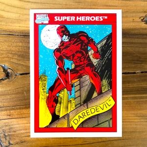 Daredevil marvel superheroes trading card